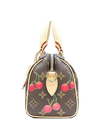 Louis Vuitton LOUIS VUITTON x Takashi Murakami M13094 Monogram Cherry Speedy Bandoulière 20 Shoulder Bag, Brown, Gold Hardware, Women's (view 2)
