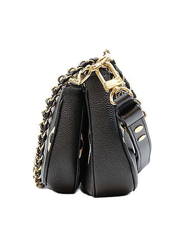 Louis Vuitton LOUIS VUITTON M45777 Bicolor Monogram Empreinte Multipochette Accessoires Shoulder Bag Black Beige Gold Hardware Women's (view 2)