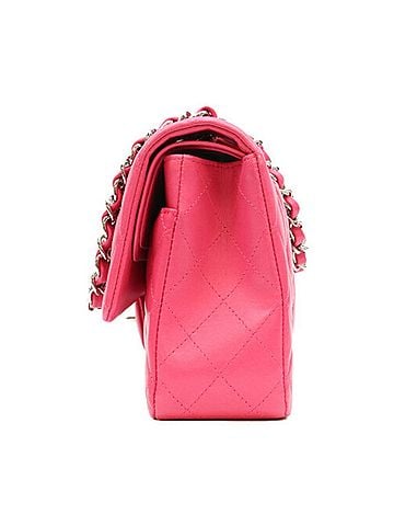 Chanel CHANEL A01112 Neo Pink Lambskin Silver Hardware Matelassé 25 Shoulder Bag 25cm Women's (view 2)