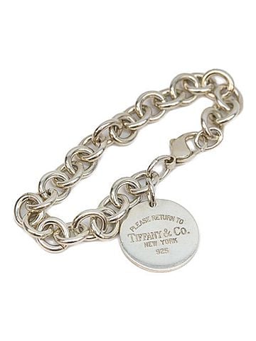 Tiffany & Co. TIFFANY&amp;Co. Tiffany Return to Round Plate SV925 36.3g Bracelet Silver Women's (view 1)