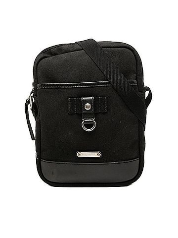 Saint Laurent Saint Laurent Livington Crossbody Shoulder Bag 482777 Black Canvas Leather Women's SAINT LAURENT (view 1)