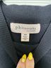 Philosophy Black Short Sleeve Blouse Size M - photo 3