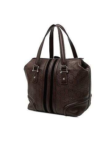Gucci Gucci Guccissima Handbag Doctor's Bag 146002 Brown Leather Women's GUCCI (view 2)