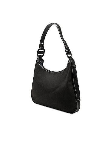 Salvatore Ferragamo Salvatore Ferragamo Handbag One-Shoulder Bag AU-21-3374 Black Leather Canvas Women's (view 2)