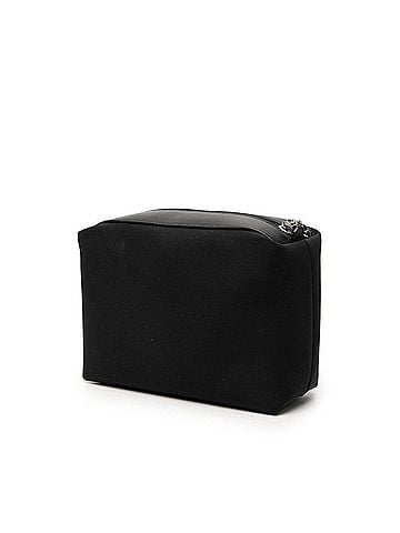 Salvatore Ferragamo Salvatore Ferragamo Logo Handbag Pouch Jewelry Case Accessory HE226639 Black Canvas Leather Women's (view 2)