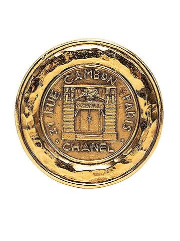 Chanel Chanel 31 RUE CAMBON Cambon Vintage Brooch Gold Plated Women's CHANEL (view 1)