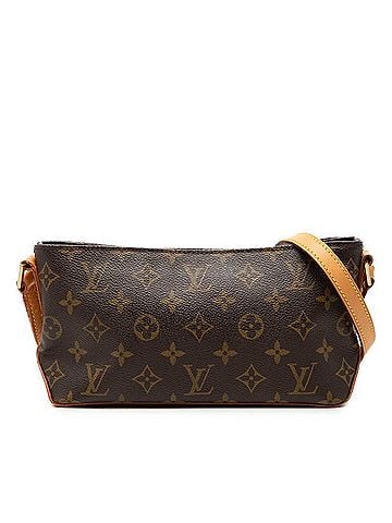 Louis Vuitton Louis Vuitton Monogram Trotteur Crossbody Shoulder Bag M51240 Brown Leather Women's LOUIS VUITTON (view 1)