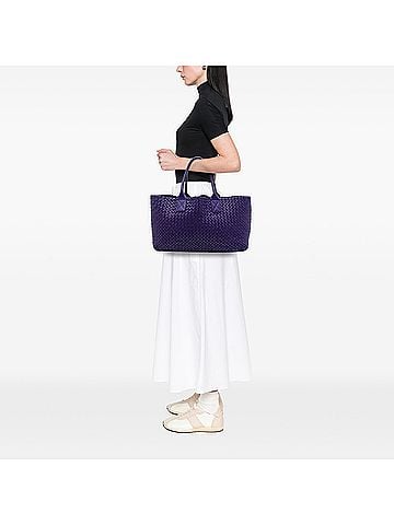 Bottega Veneta Medium Lambskin Intreccio Cabat Tote (view 2)