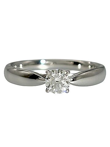 Tiffany & Co. Tiffany &amp; Co. Harmony Solitaire Ring, Diamond 0.27ct, Approx. 3.2g, Platinum 950, H VS1 Clarity, 3EX, Women's. (view 2)