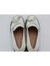 Stuart Weitzman 100% Patent Leather Solid White Flats Size 9 1/2 - photo 6