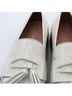 Stuart Weitzman 100% Patent Leather Solid White Flats Size 9 1/2 - photo 10