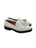 Stuart Weitzman 100% Patent Leather Solid White Flats Size 9 1/2 - photo 1