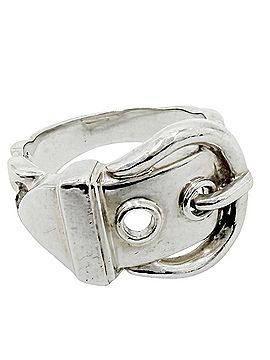 Hermès Hermes women's Brooke Sellier ring, vintage jewelry, 925 sterling silver, approximately 6.9g. (view 1)