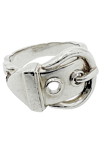 Hermès Hermes women's Brooke Sellier ring, vintage jewelry, 925 sterling silver, approximately 6.9g. (view 1)