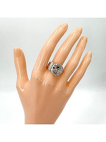 Hermès Hermes women's Brooke Sellier ring, vintage jewelry, 925 sterling silver, approximately 6.9g. (view 2)