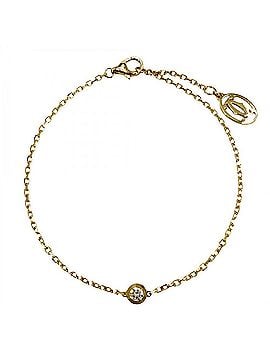 Cartier Cartier Damour SM Bracelet for Women, Single Diamond, Adjustable, Au750 18K Yellow Gold, Approx. 2.2g (view 1)