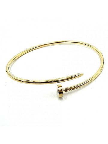 Cartier Cartier bangle bracelet for women, Juste un Clou small model, nail design, 18K yellow gold (Au750), size 18, CARTIER, K18 gold, approximately 10.4g (view 1)