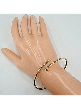 Cartier Cartier bangle bracelet for women, Juste un Clou small model, nail design, 18K yellow gold (Au750), size 18, CARTIER, K18 gold, approximately 10.4g (view 2)