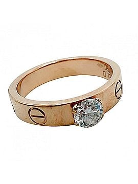 Cartier Cartier Love Ring Solitaire for Women, 18K Pink Gold (Au750), 0.28ct Diamond, Approx. 3.8g (view 1)