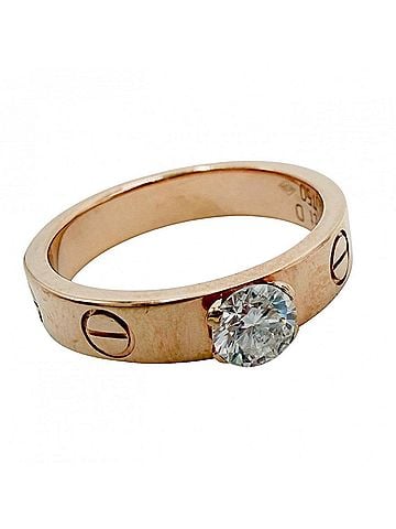 Cartier Cartier Love Ring Solitaire for Women, 18K Pink Gold (Au750), 0.28ct Diamond, Approx. 3.8g (view 1)