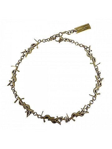 Saint Laurent Saint Laurent Cassandra bracelet for men and women, YSL logo, adjustable, medium size, multi-charm, SAINT LAURENT PARIS 757664, gold, approximately 5.3g (view 1)
