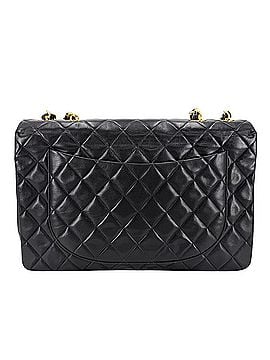 Chanel Chanel Women's Large Matelassé 34 Shoulder Bag, Coco Mark, Double Chain, Crossbody Turnlock, CHANEL Lambskin, Black, Gold Hardware (view 2)