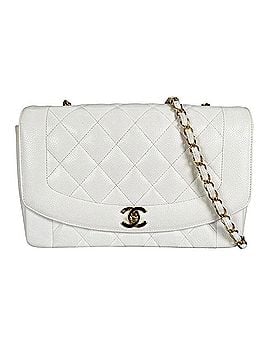 Chanel Chanel Diana 25 Chain Shoulder Bag for Women, Series 3, Crossbody, Coco Mark, White. (view 1)