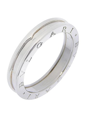 Bvlgari Bulgari BVLGARI Bzero1 Ring, 18K White Gold, Approx. 8.2g, Unisex. (view 1)
