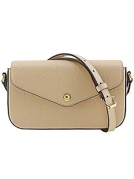 Gucci Gucci GG Super Mini Shoulder Bag 772794, Shima Leather, Beige, Magnetic Closure, Women's (view 1)