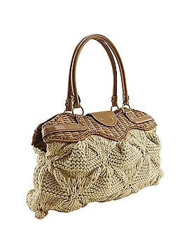Salvatore Ferragamo Salvatore Ferragamo Marissa Tote Bag Gancini EZ-21 6387 Rattan x Cotton Beige A4 Women's (view 2)