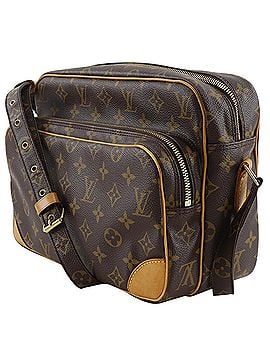 Louis Vuitton Louis Vuitton Nile Shoulder Bag M45244 Monogram Canvas 2001 Brown AR0031 A5 Unisex (view 2)