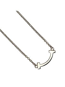 Tiffany & Co. Tiffany &amp; Co. T Smile Mini Necklace, 18K Pink Gold, approx. 2.33g. (view 1)