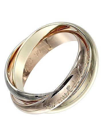 Cartier Cartier Trinity Ring, 3.4mm Band, 18K Gold (YG, PG, WG), Approx. 7.24g (view 1)