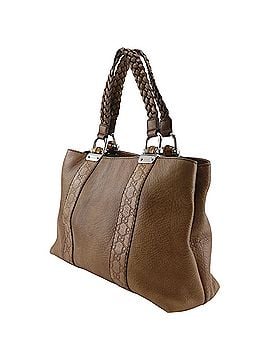 Gucci Gucci Bamboo Bar Tote Bag GG 232947, Shima Leather, Brown, A4 Size, Women's (view 2)