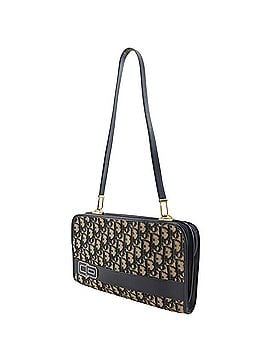 Christian Dior Christian Dior Trotter Shoulder Bag, Vintage Canvas, Navy, Women's (view 2)