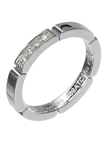 Cartier Cartier Maillon Panthère Ring, 18K White Gold, Diamond, Approx. 4.1g (view 1)