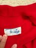 Rina Rossi Solid Red Silk Pants Size S - photo 4