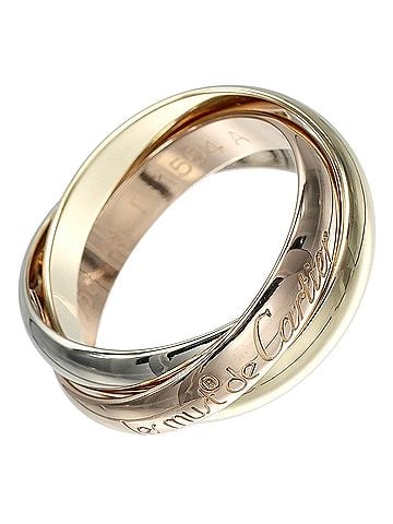 Cartier Cartier Trinity Ring, 3.4mm Band, 18K Gold (YG, PG, WG), Approx. 6.57g (view 1)