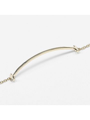 Tiffany & Co. Tiffany &amp; Co. T Smile Bracelet, 18K Yellow Gold, approx. 2.6g. (view 2)