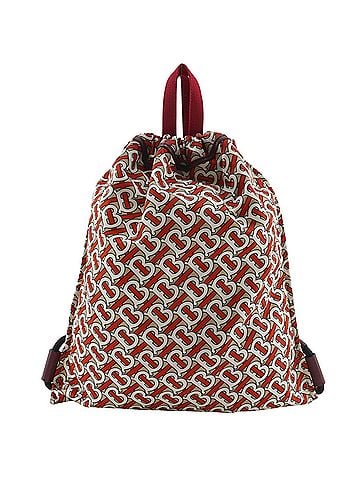 Burberry Burberry TB Monogram Backpack/Daypack, Nylon, Orange, A4 Size, Drawstring, Women's (view 1)