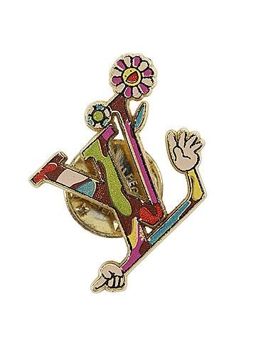 Louis Vuitton Louis Vuitton x Takashi Murakami Brooch/Pin Pin/Pin Badge - Not for Sale Gold Plated, Multicolor Approx. 3.0g Unisex (view 1)