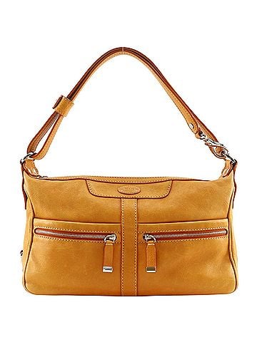 Tod's Tod's Miki Shoulder Bag, Leather, Orange, Women's (view 1)