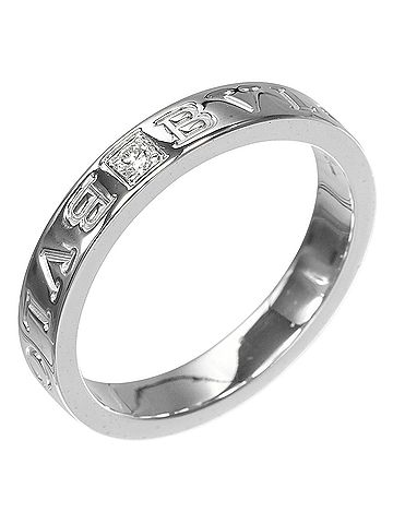 Bvlgari BVLGARI B.zero1 Essential Ring, 18K White Gold, Diamond, Approx. 6.8g (view 1)