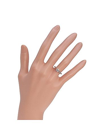 Cartier Cartier Solitaire Ring, 0.46/E/VS1/EX, Platinum 950 with Diamond, Approx. 3.9g, Women's. (view 2)