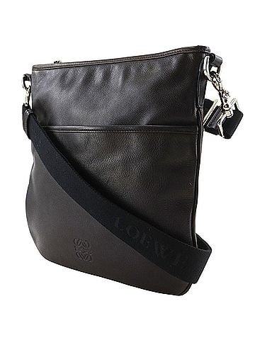 Loewe Loewe Anagram Shoulder Bag, Leather, Black, Men's (view 2)
