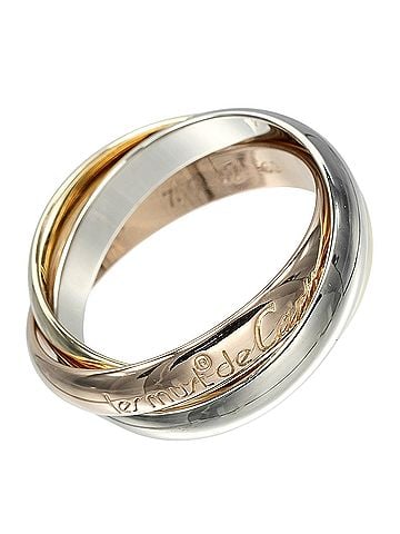 Cartier Cartier Trinity Ring, 3.4mm Band, 18K Gold (YG, PG, WG), Approx. 7.5g (view 1)