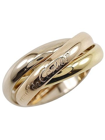 Cartier Cartier Trinity ring, 18K gold (YG x PG WG), approximately 7.1g, women's. (view 1)
