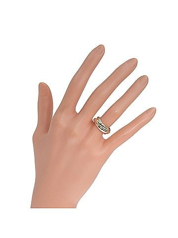 Cartier Cartier Trinity ring, 18K gold (YG x PG WG), approximately 7.1g, women's. (view 2)