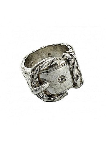 Hermès Hermes Diane Ring for Women, Vintage Style, Belt Motif, Sterling Silver 925, Approx. 12.7g (view 1)