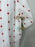 Solitaire 100% Cotton Hearts White Red Denim Jacket Size M - photo 4